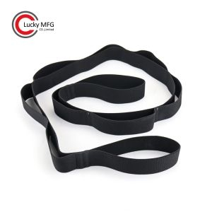 Elastic Material Exercises Yoga Stretching Strap With 10 Loops